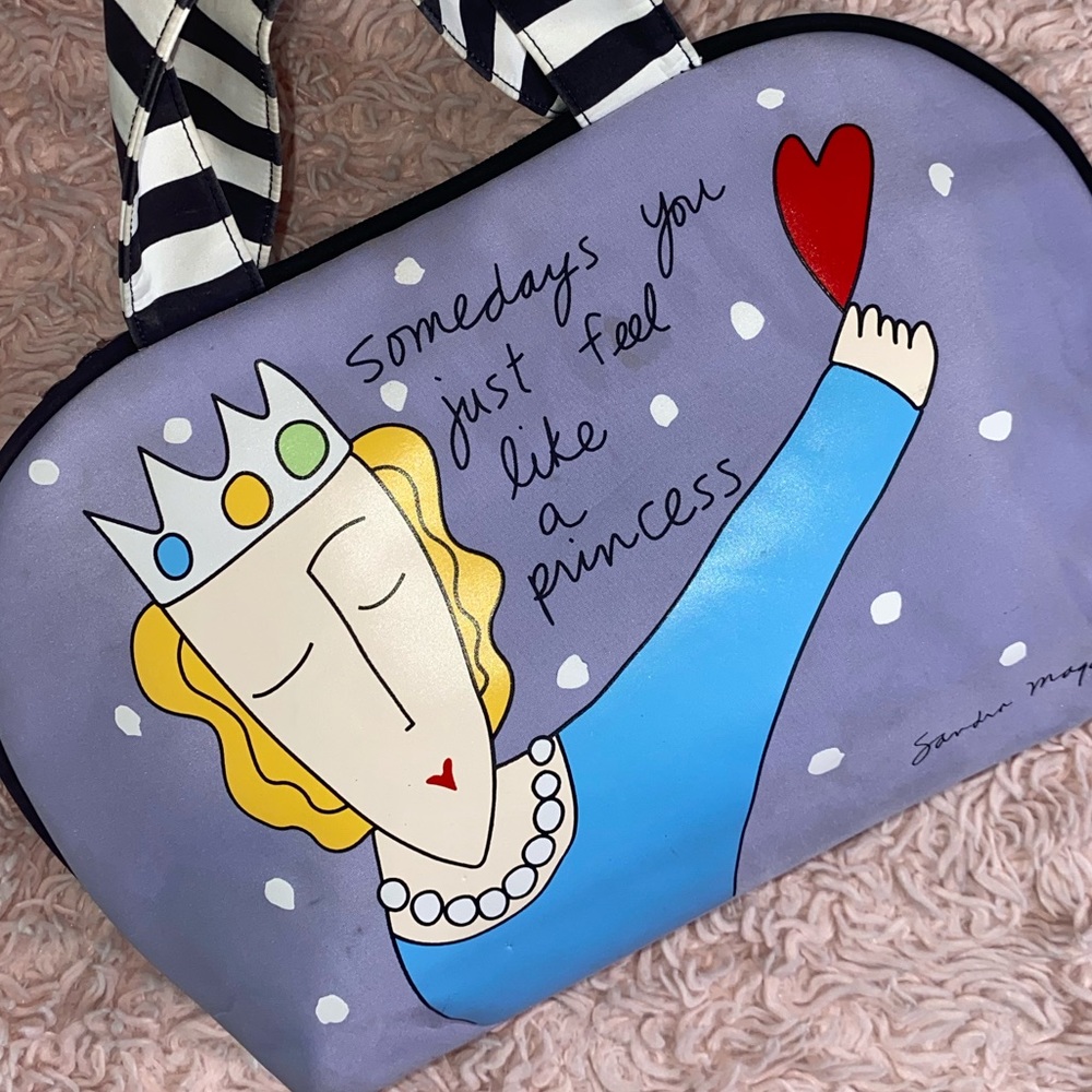Sandra Magsamen Silvestri Princess Toiletry Bag, Messages From the Heart - Picture 8 of 8